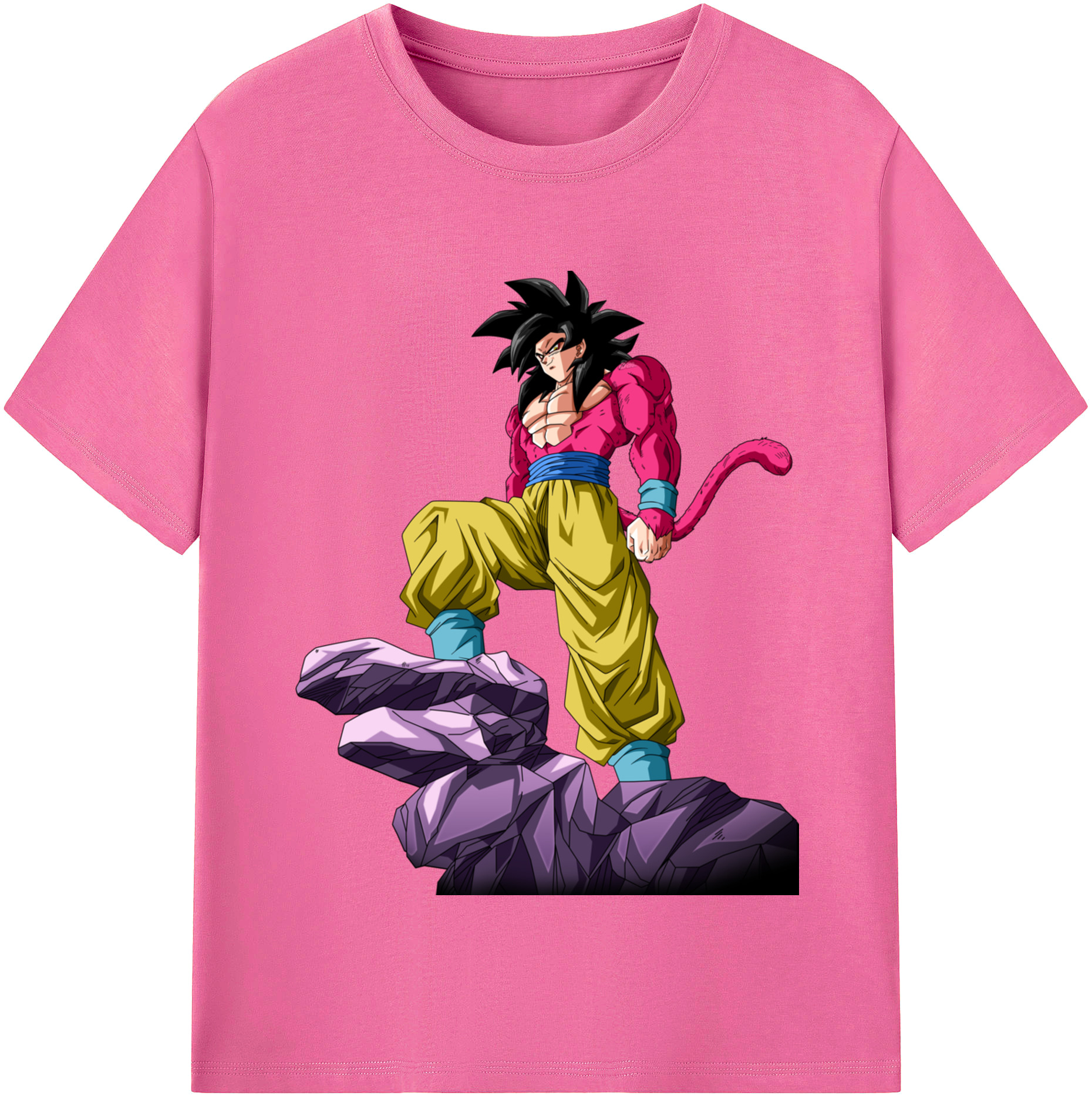 （画像用） ドラゴンボール 孫悟空（そん ごくう）Son Goku カカロット DRAGON BALL Kakarotto レディースカジュアルプリントTシャツ（綿100％）
